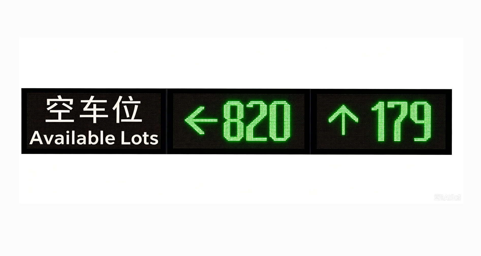 停车场双向引导屏